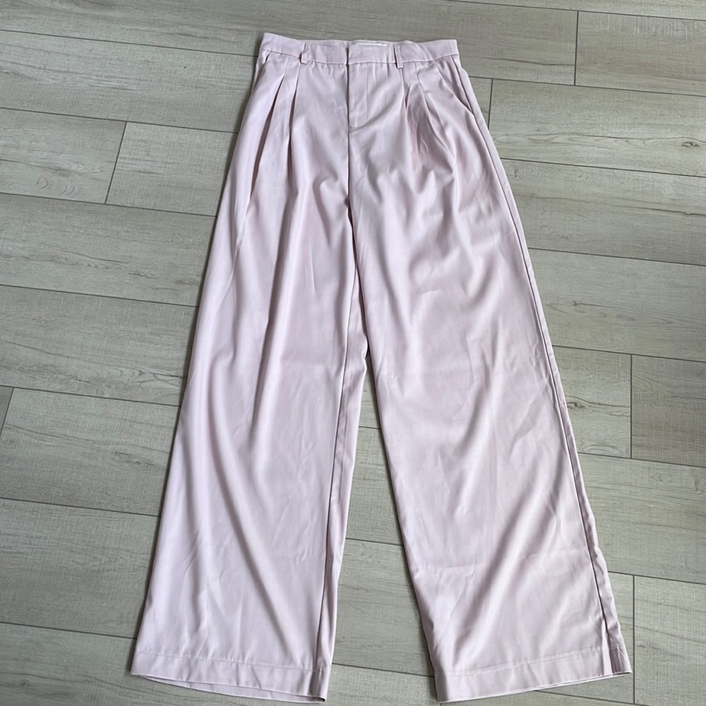 Beige Botany wide leg pants